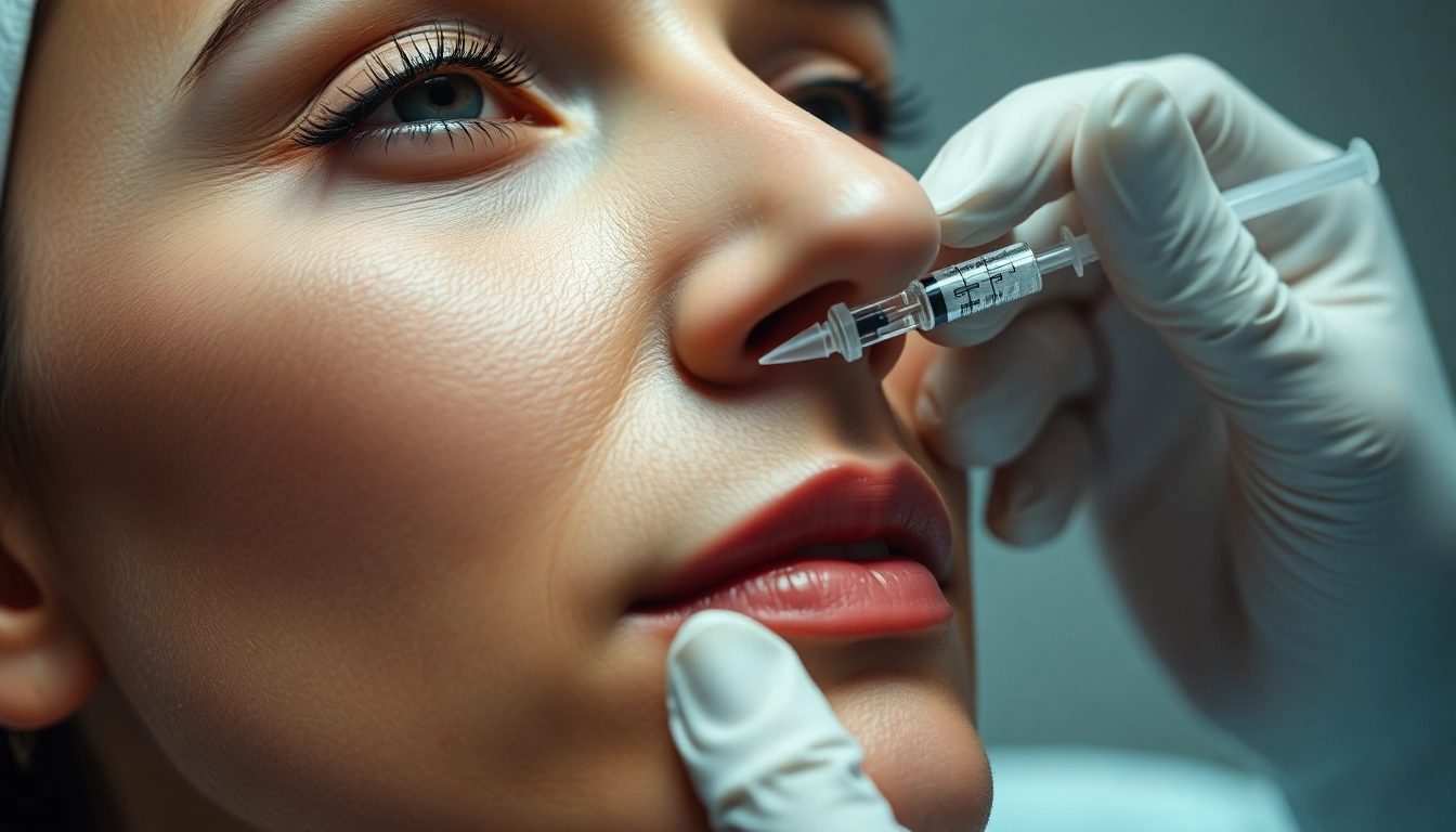 Botox Behandlung: Fachgerechte Injektion für glatte, jugendliche Haut durch einen Dermatologen.