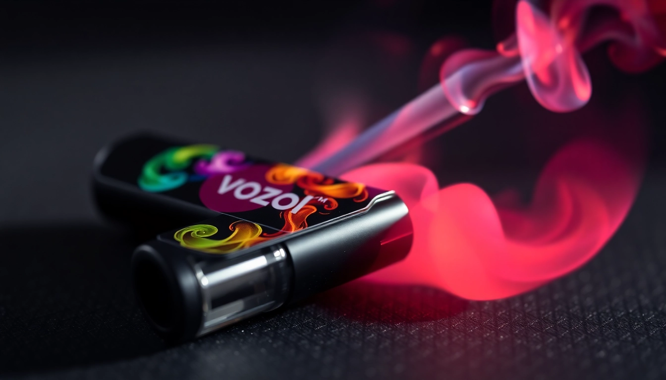 Vozol Puff disposable vape device in action, showcasing high puff capacity and modern design for an enhanced vaping experience.