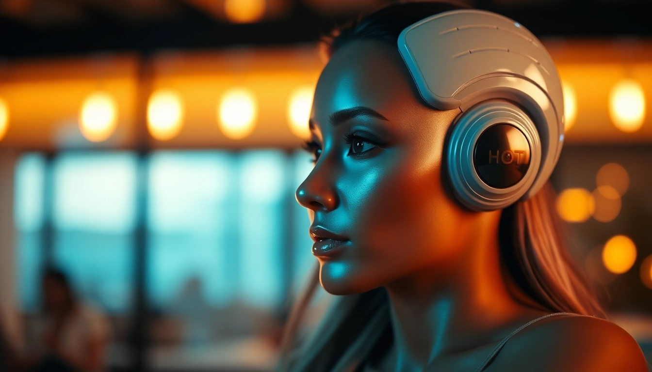 Engaging AI sex chat interface featuring a friendly digital avatar encouraging intimate conversations and connection.