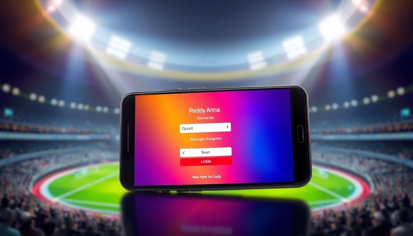 Reddy Anna Login portal on mobile device showcasing secure sports betting access for users in India.