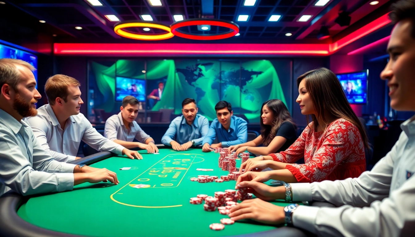 Clubgg poker online community showing vibrant game with engaged players at a digital poker table for engaging gameplay