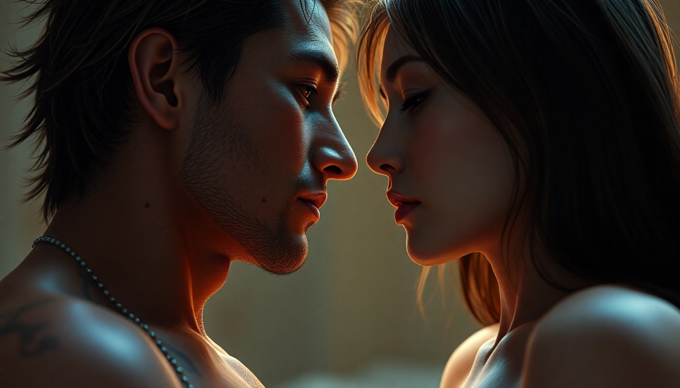 High-quality NSFW AI generated scene featuring hyper-realistic figures with detailed textures and emotional expressions, suitable for adult creative content.