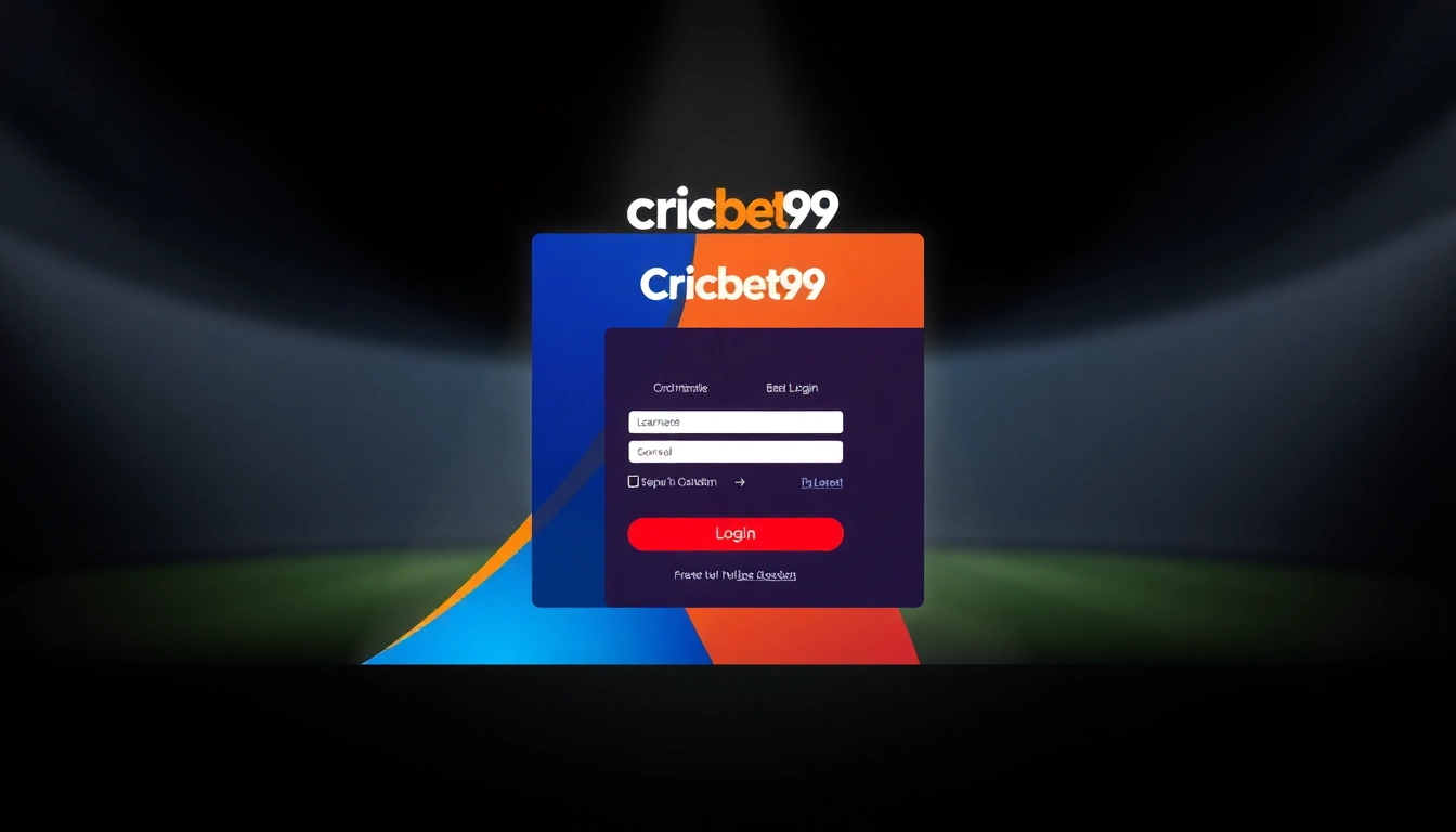 Clicking on Cricbet99 login button on a user-friendly website with cricket motif to access