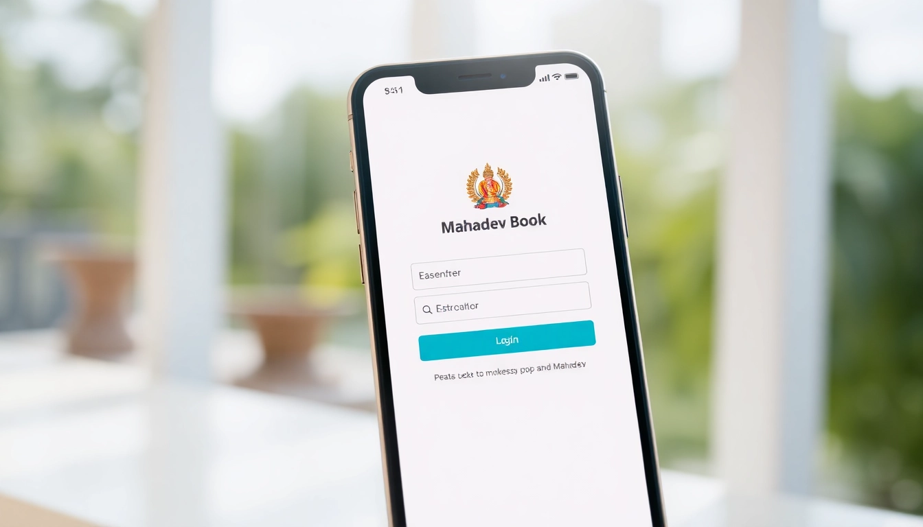 Secure Mahadev book login screen showcasing easy access to betting platform, highlighting